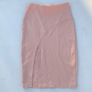 Street wear society pink slit skirt